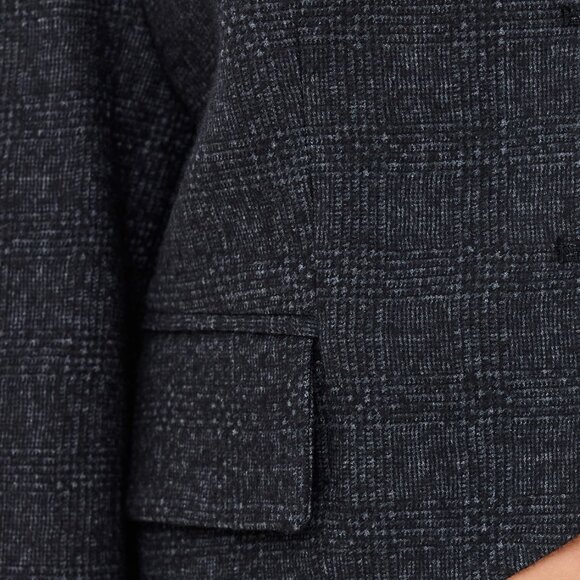 Tibi Kian Glenplaid Cropped Bomber Blazer  Kian Glenplaid Cropped Bomber Blazer - Picture 3 of 10